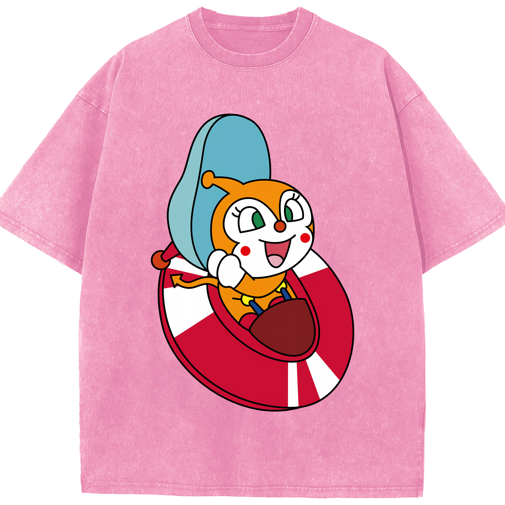 （画像用） アンパンマン Anpanman 綿100% ヴィンテージ風 半袖Tシャツ（フロントプリント）